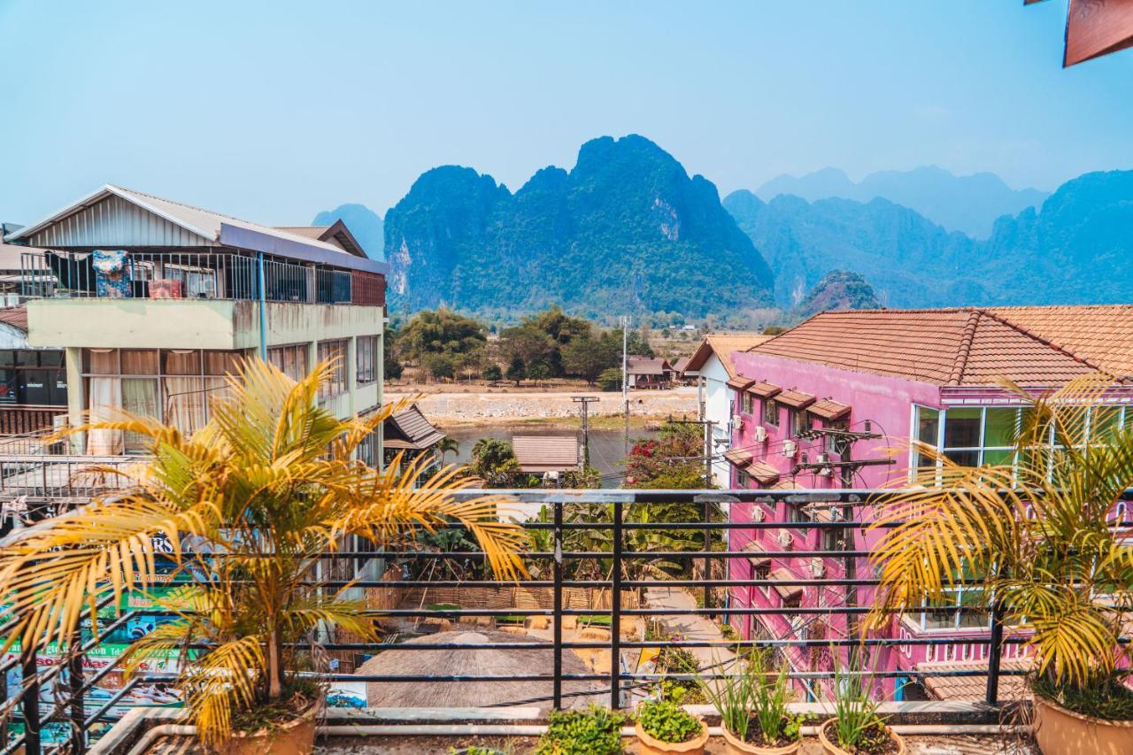 Vang Vieng Sunset Guesthouse & Restaurant エクステリア 写真